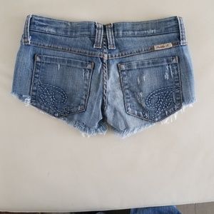 Frankie B cut off denim shorts